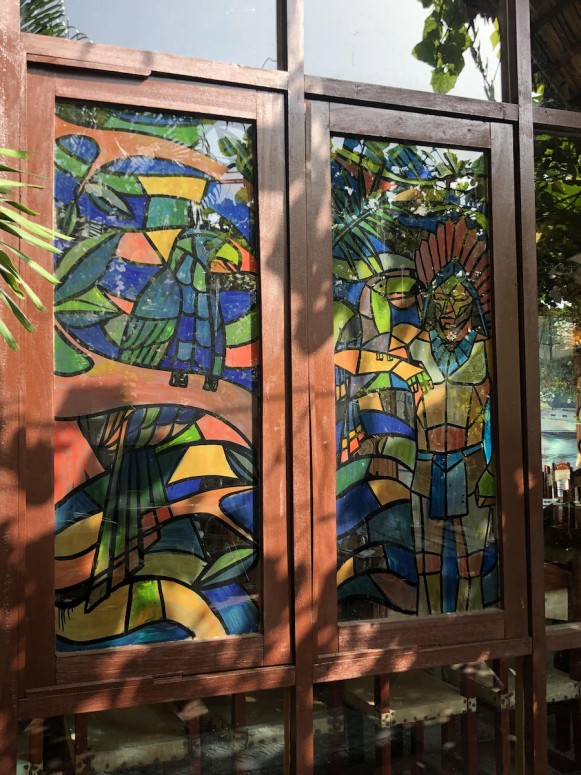 Stained Glass Windows With Wooden Frame