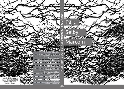 Black and white photo of a sign that reads "Part, Selby, and Marcom" in front of black branches