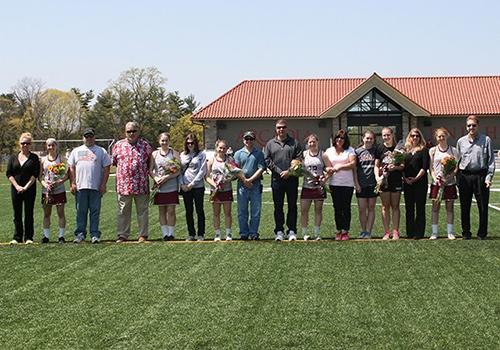 Senior day athletes honor on the turf field
