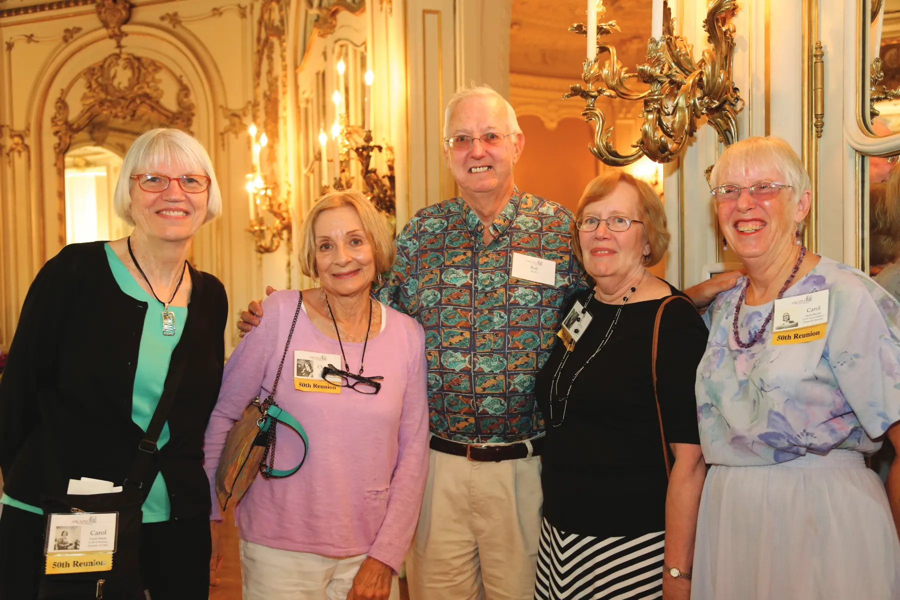 Several alumni from Class of 1965 celebrating their 50th Reunion
