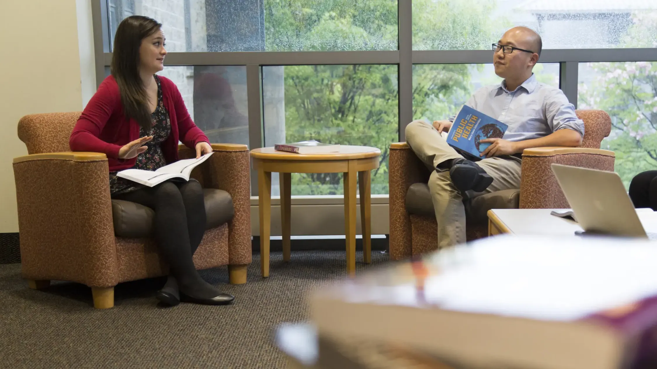 Students of Public Health talking together