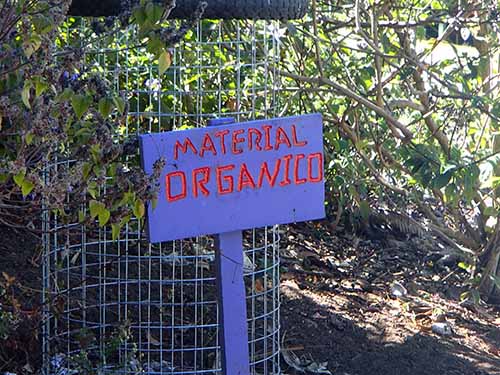 a photo of a purple sign that reads 