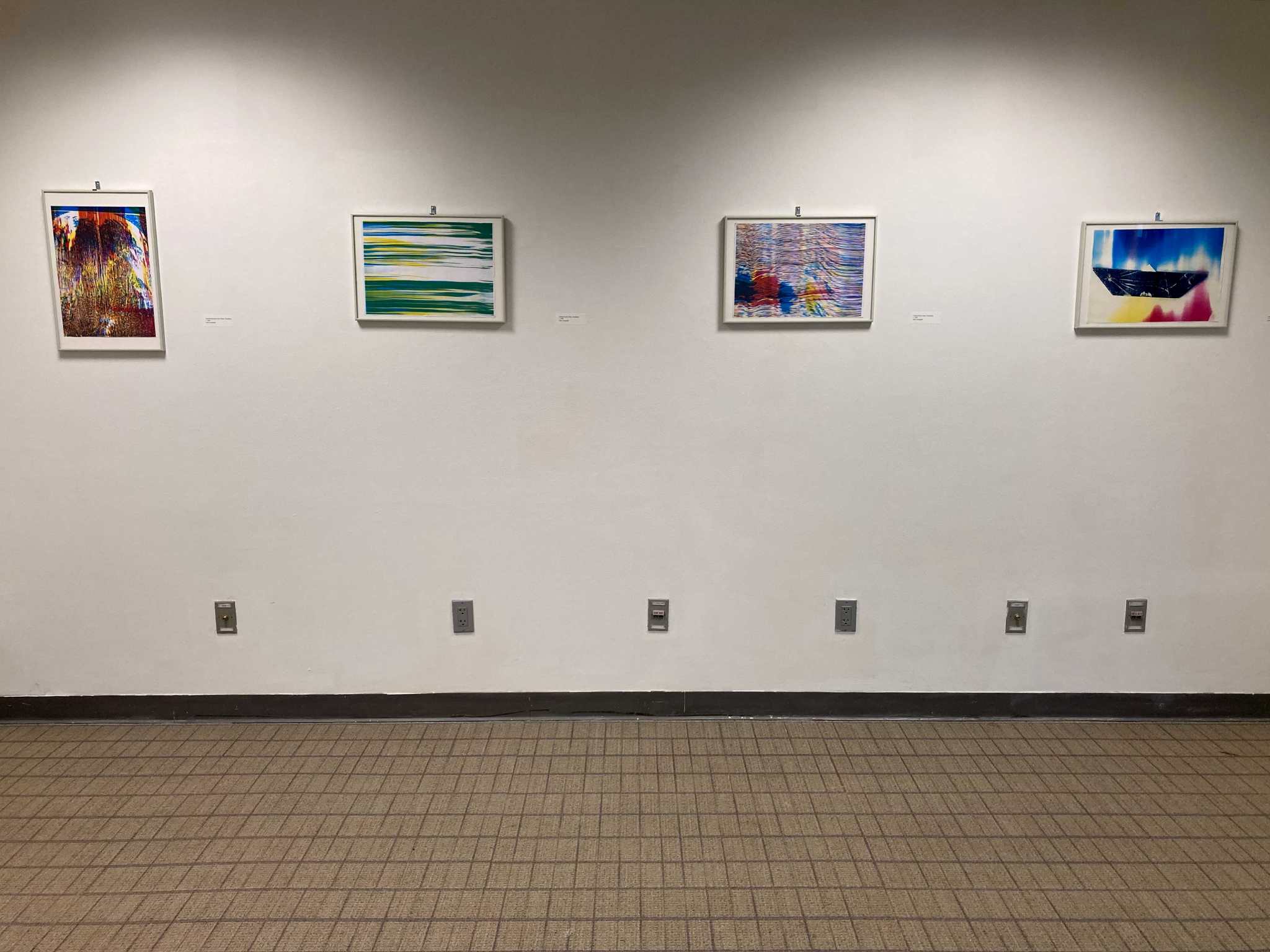 an installation view of four color xerography