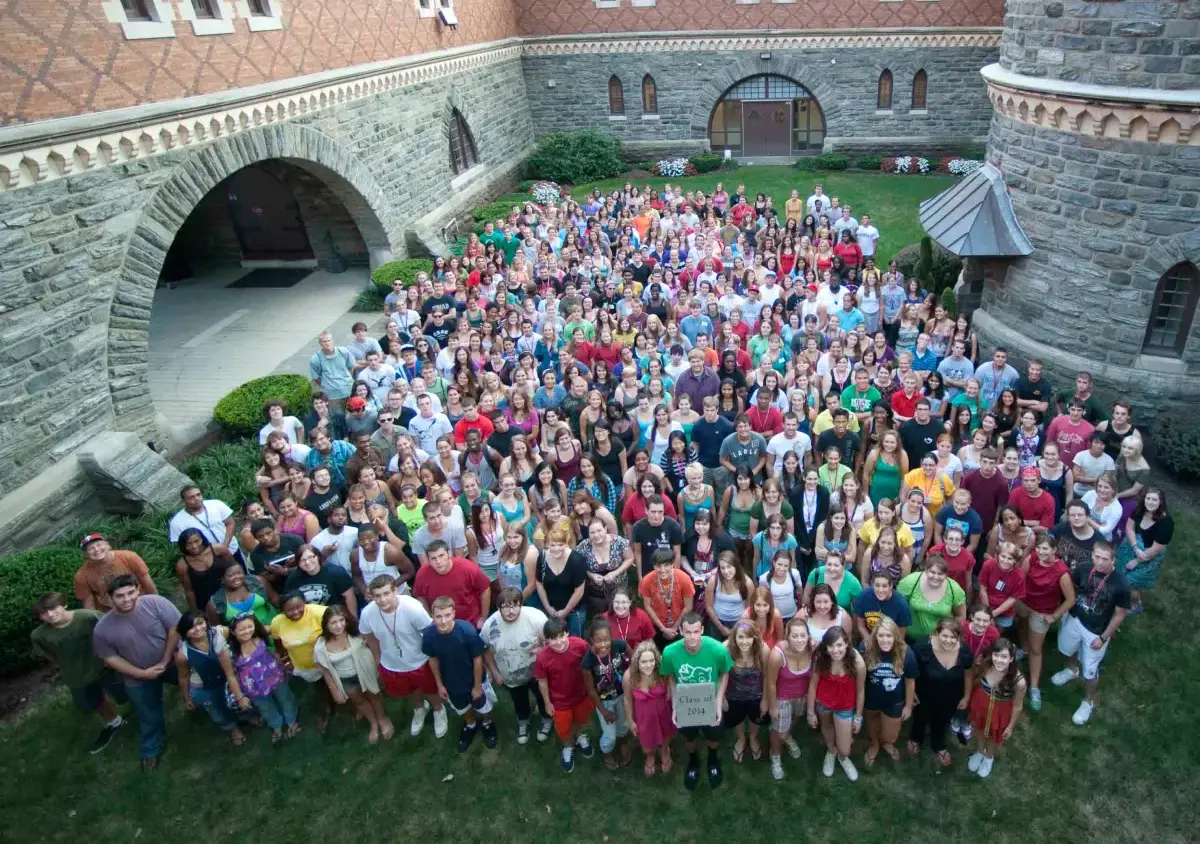 Class of 2014 gathered in Haber Green
