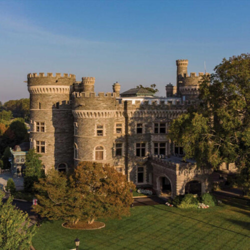 A view of the Grey Towers Castle.