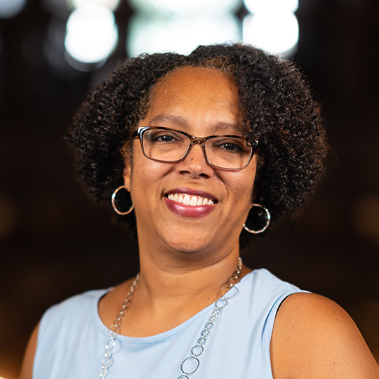 A headshot of Maya Gordon, a psychology professor at Arcadia University.