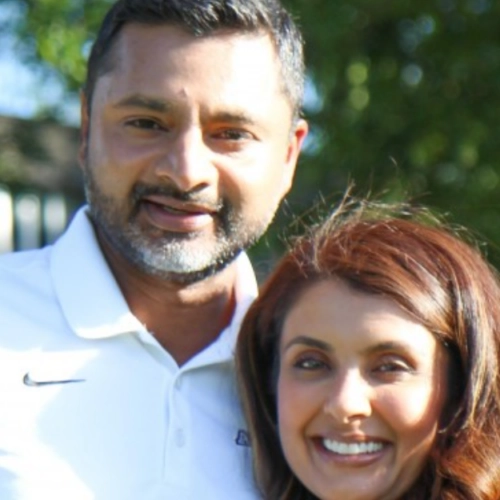 President Ajay Nair and his wife, Paayal Nair