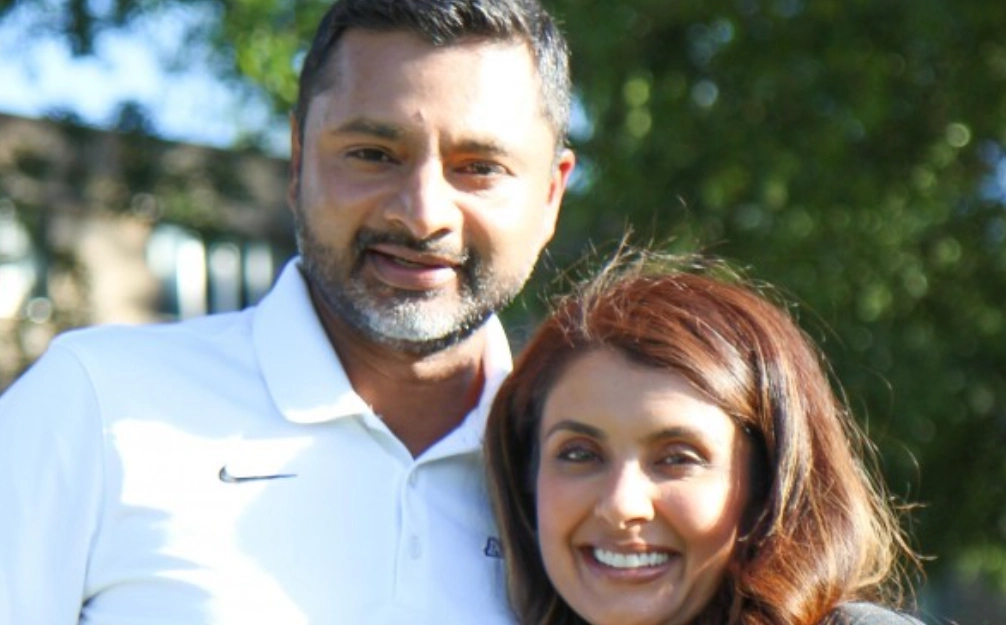 President Ajay Nair and his wife, Paayal Nair