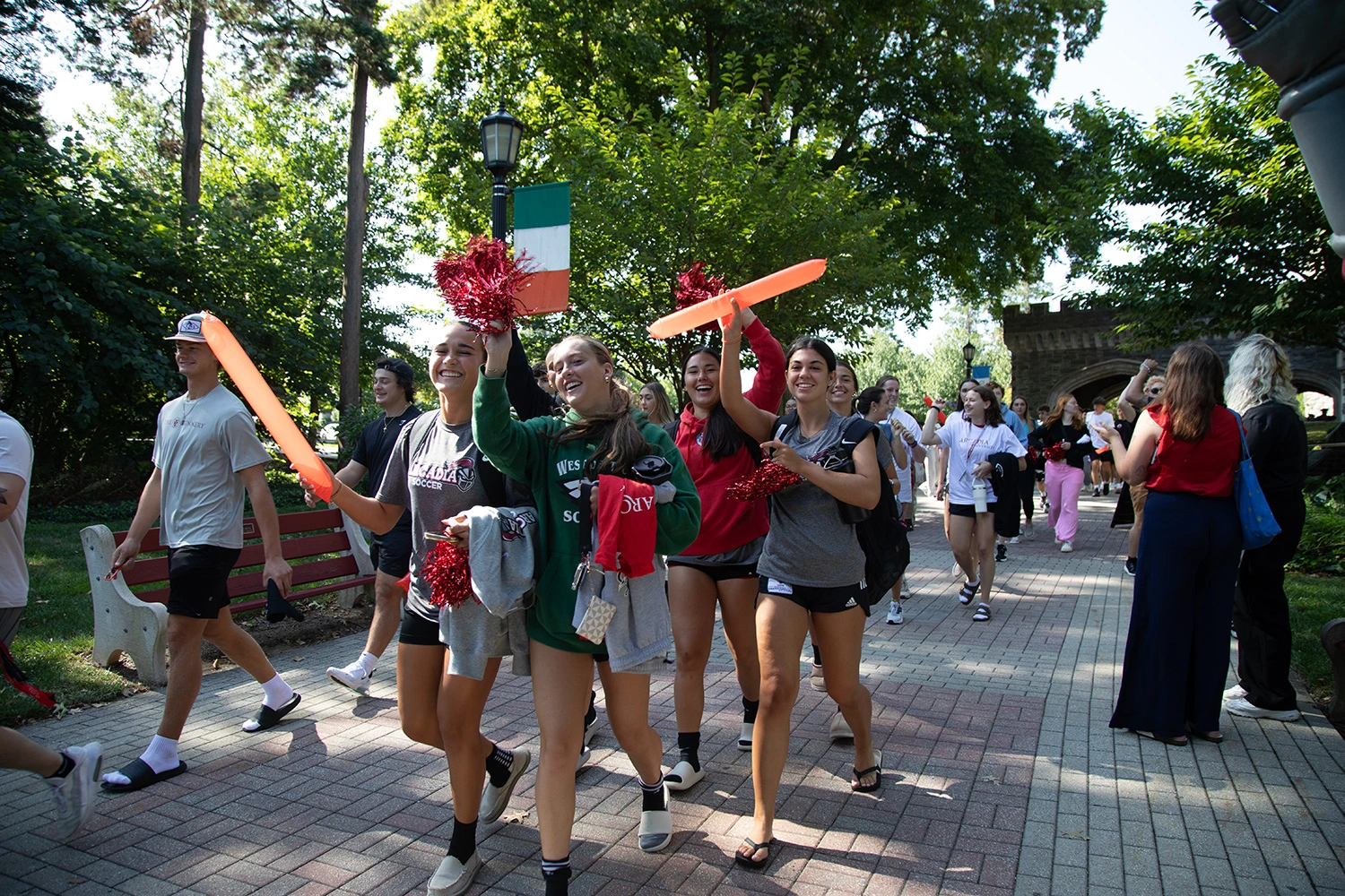 Students during Welcome Week.