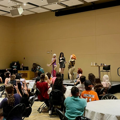 Drag Bingo in the Commons Great Room.