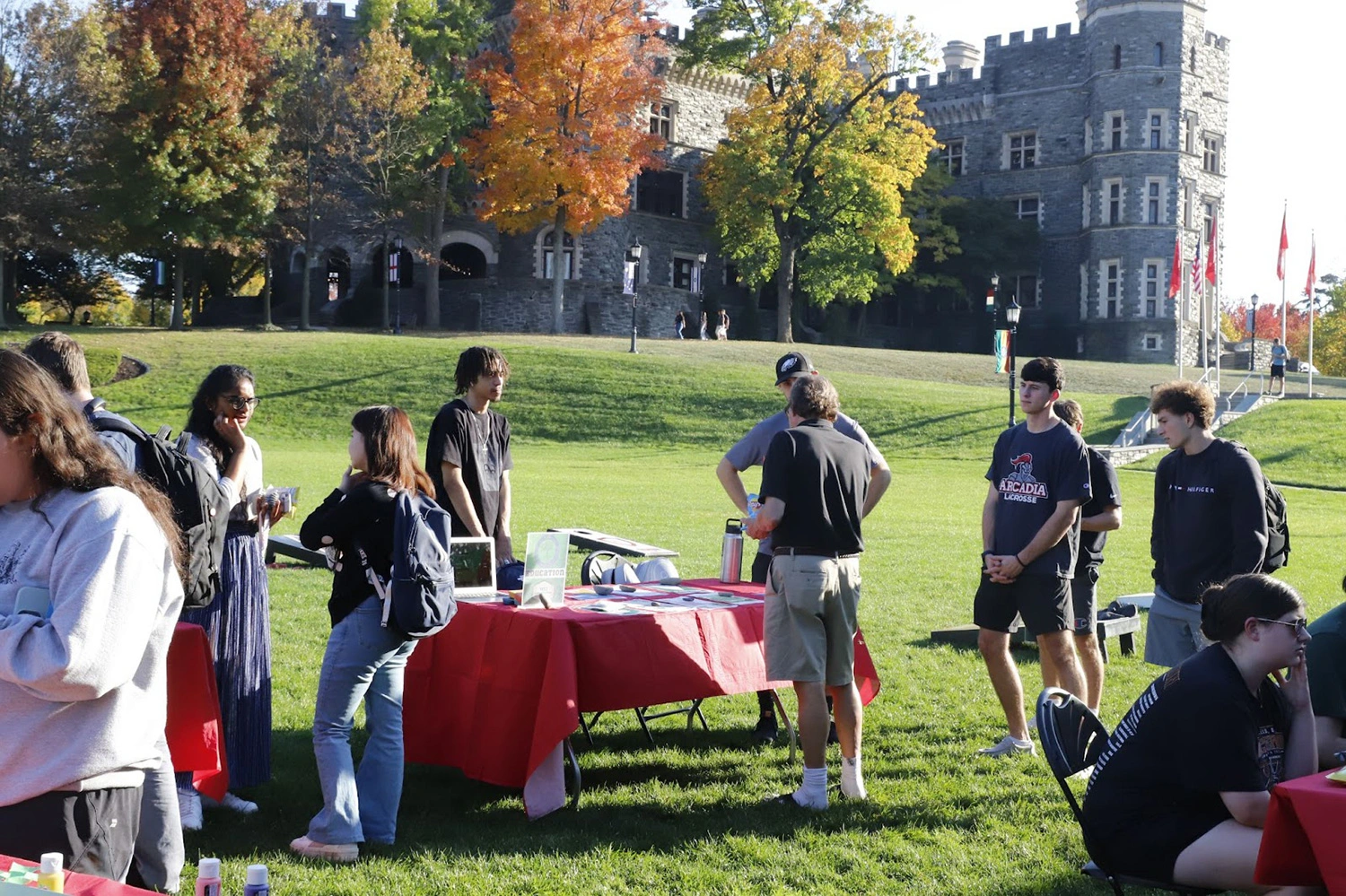 1853 Communications Students on Haber Green.