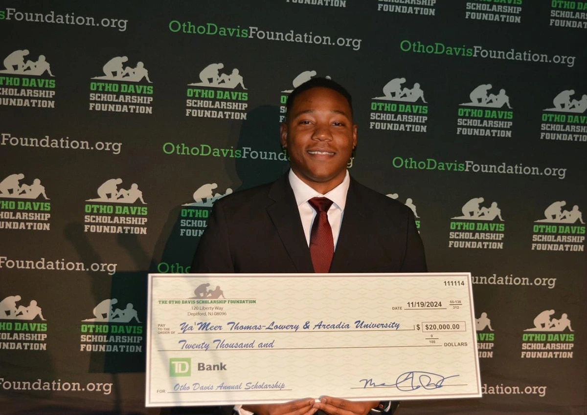 Ya'Meer Thomas-Lowery, winner of the Otho Davis Scholarship