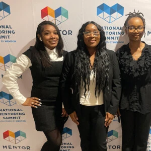 Micah Deane, Dr. Keisha Robinson, and Amora Mitchell at the National Mentoring Summit