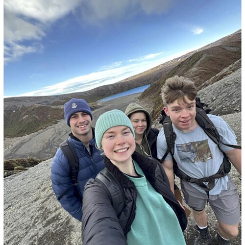 Amellia McGuire-Matheny ’25 on a hike.