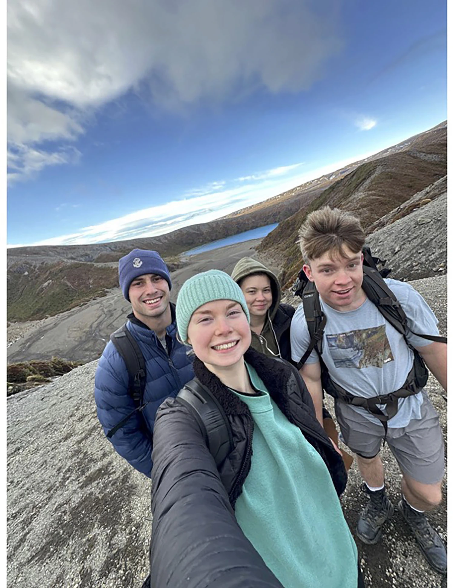 Amellia McGuire-Matheny ’25 on a hike.