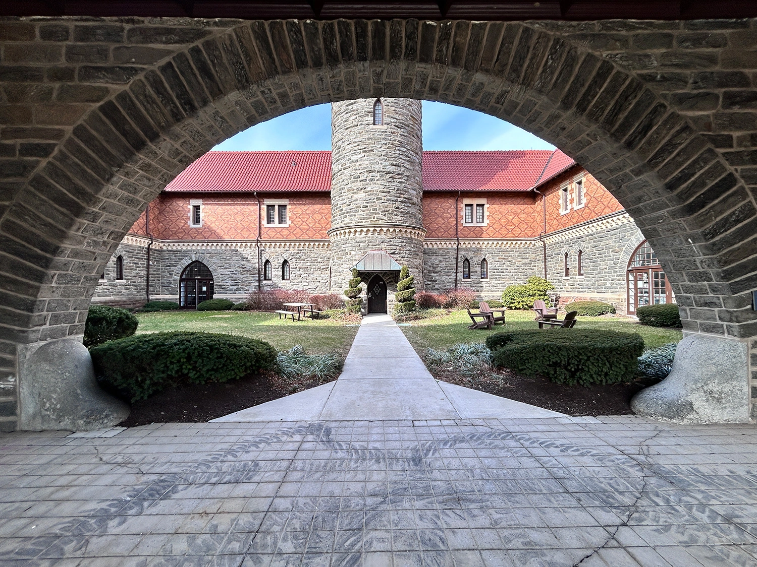 The Murphy Hall courtyard.