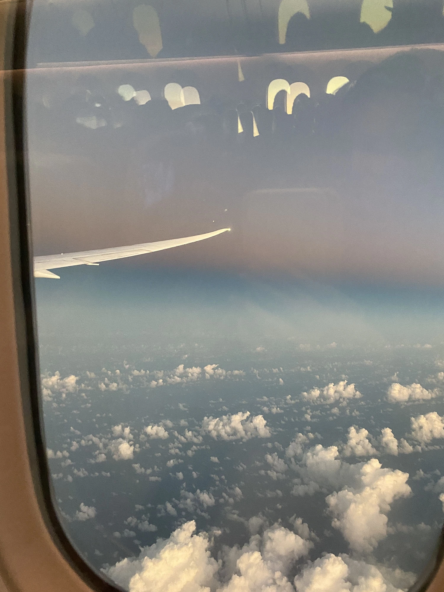 A photo out the window of a plane over Australia.