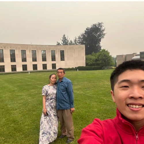 Chayhok Chhor and his family on Haber Green.