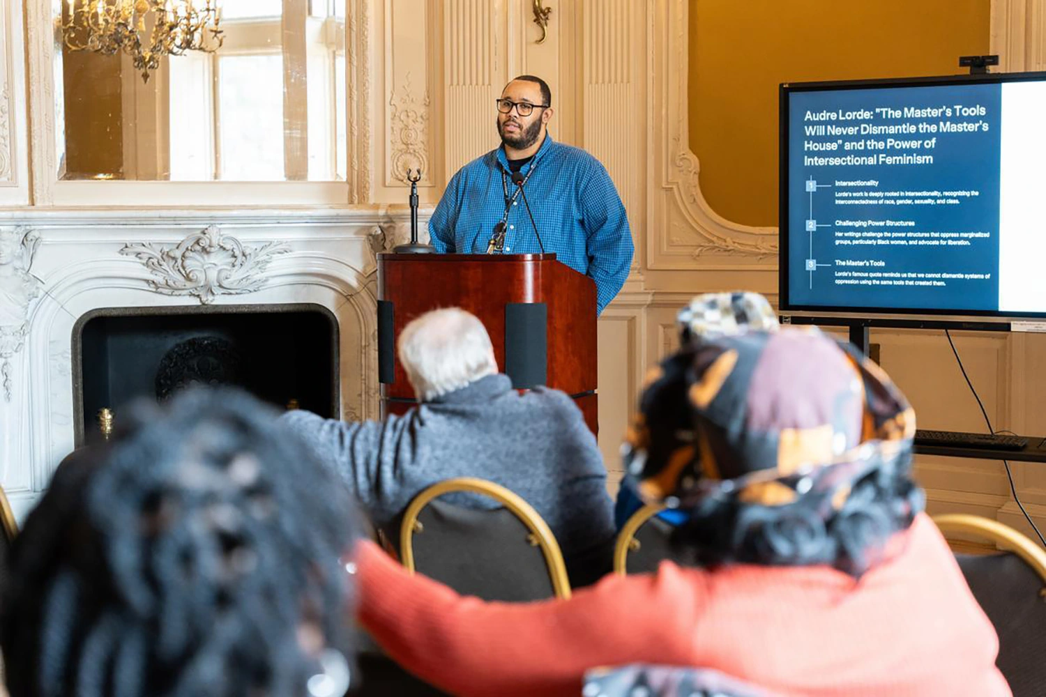 Dr. Christopher Allen Varlack at the African American Read-In.